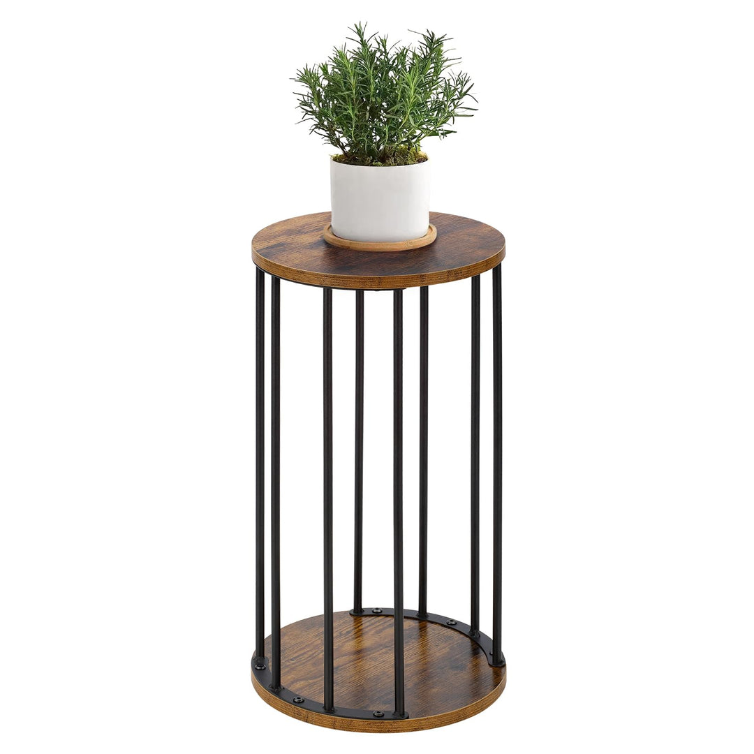 HDANI Rund Pflanzenständer Metall 35cm,Solider und Robuster Blumenständer für Wohnzimmer, Garten,Bal