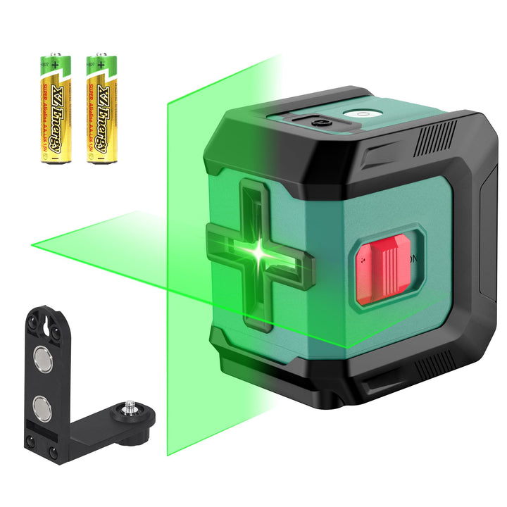 HYCHIKA Kreuzlinienlaser Grün, Selbstnivellierend Linienlaser 15M, Laser Wasserwaage 3 Stufen der He