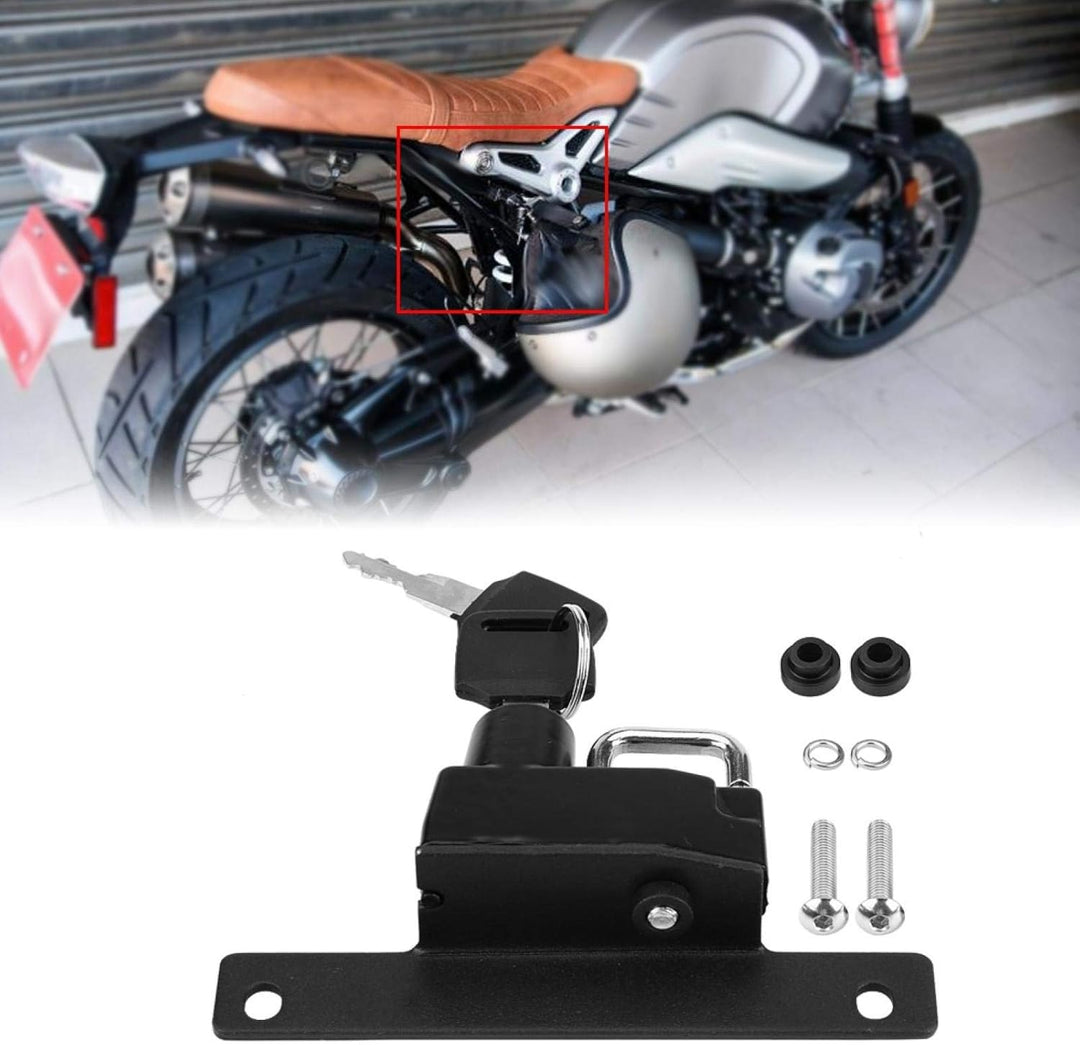Motorrad Hutschloss, Motorrad Rechte Seite Alu Schloss Halterung Haken Ersatz für R Nine T Modelle 2