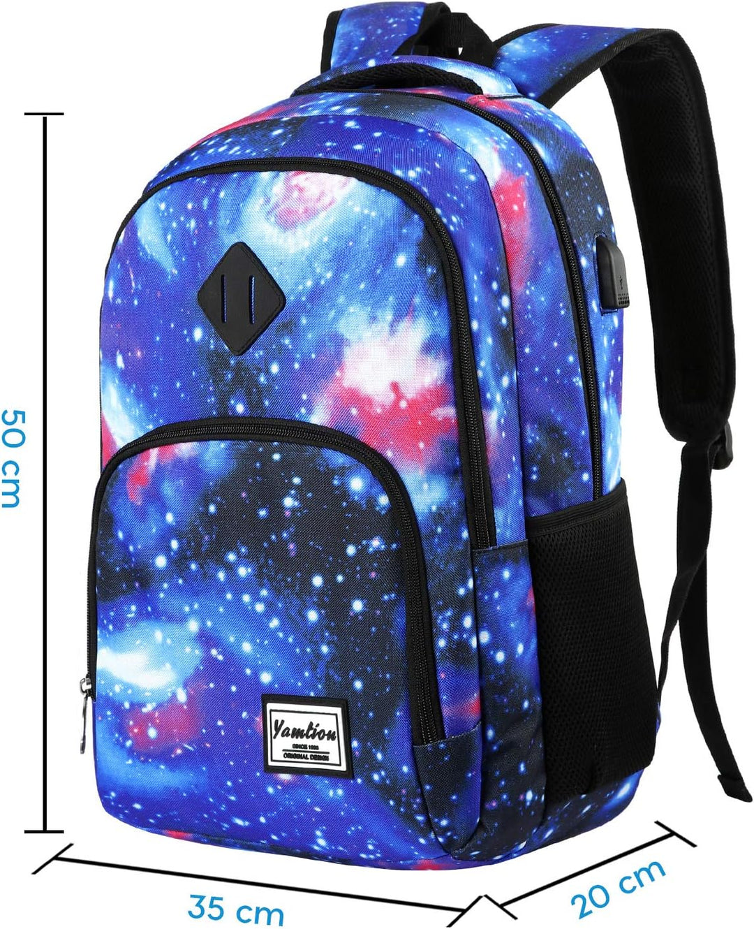 YAMTION Schulrucksack Mädchen Teenager,Schulrazen Teenager Schultasche Jungen Teenager mit 15.6 Zoll