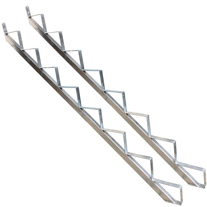 Treppenrahmen Treppenholm 8 stufig Stahl-Treppe Geschosshöhe 148cm Verzinkt