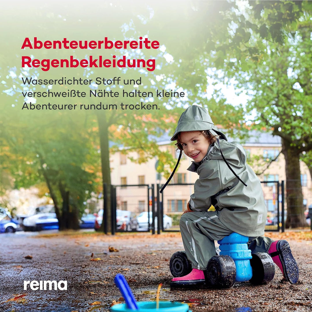 Reima - Lampi Regenjacke für Kinder Wasserdicht - Jacke für Jungen und Mädchen, Reissverschluss vorn
