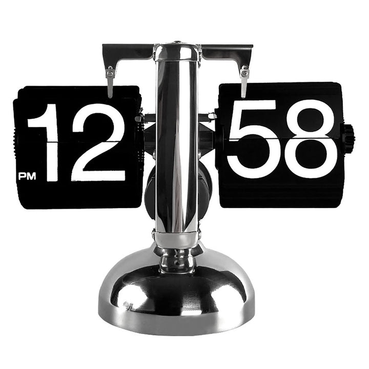 Schreibtischuhr, Flip-Uhr, Retro-Uhr, Digitale Flip-Down-Uhr, Retro, minimalistisch, mit einem Fuss,