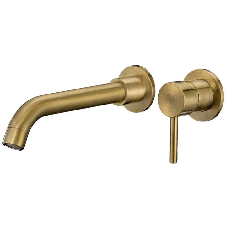 VALAZ Wasserhahn Bad Unterputz Antikgold | Einhebelmischer Waschbecken, Warm und Kaltwassermischer,