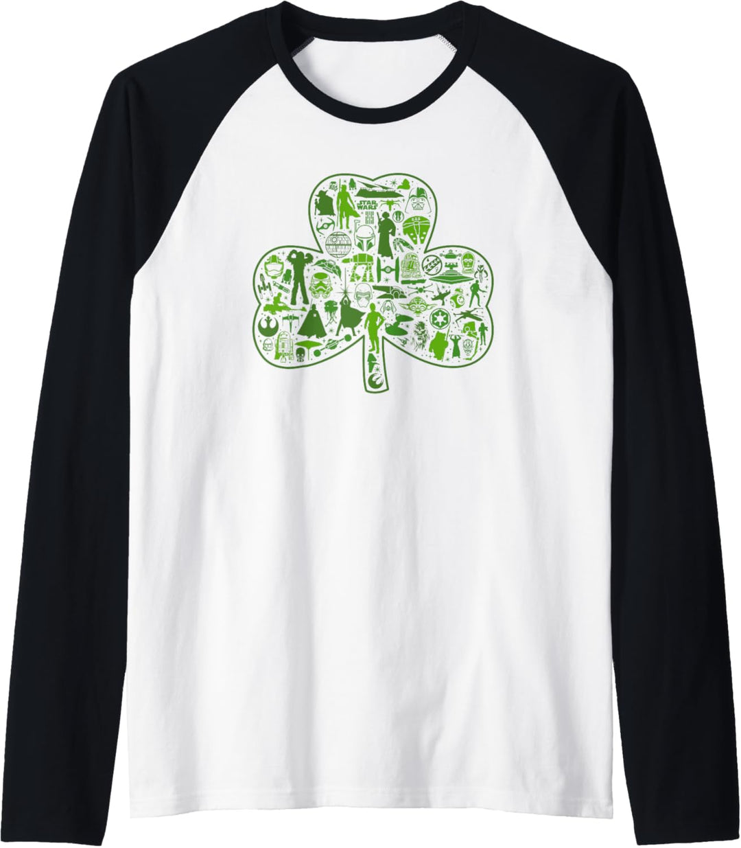 Star Wars St. Patrick's Day Clover Icons Raglan