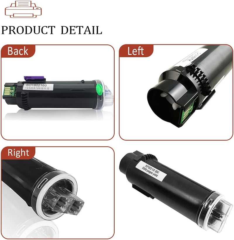 Kompatibler Tonerkartusche für Xerox Phaser 6510 6510DN 6510DNI 6510DNM 6510N, WorkCentre 6515 6515D