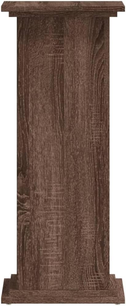 Pflanzenständer Eichen-Optik 33x33x80 cm Holzwerkstoff Pflanzenregal, Blumenregal Indoor/Outdoor, Bl