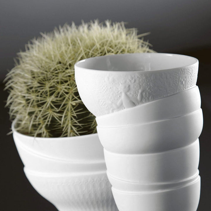 Reunion Vase 18 cm Weiss matt H 18cm, H 18cm