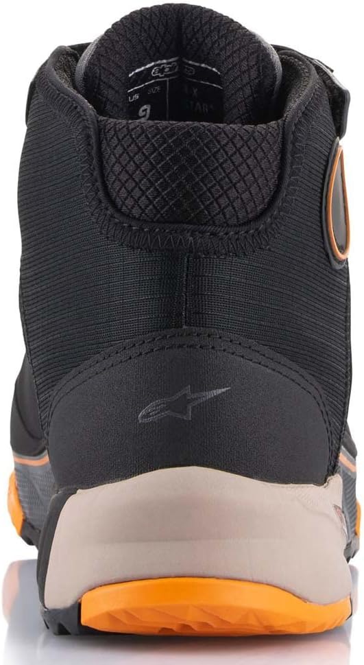 Alpinestars CR-X Drystar Motorradschuhe 39.5 EU Schwarz Hellbraun Orange, 39.5 EU Schwarz Hellbraun