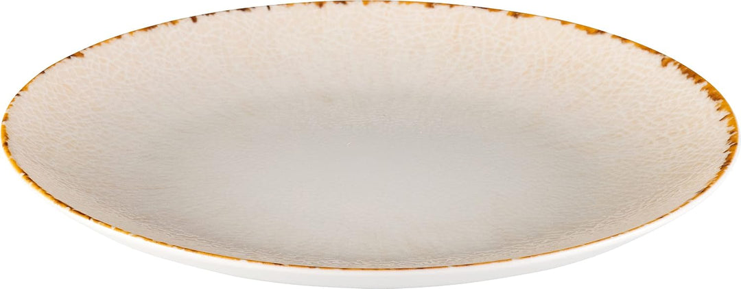 Hazel &amp; Bos Juntos Teller-Set 6x, Porzellan, mit muster, 27cm, Artesanal, Grosse Runde Hauptspeisent