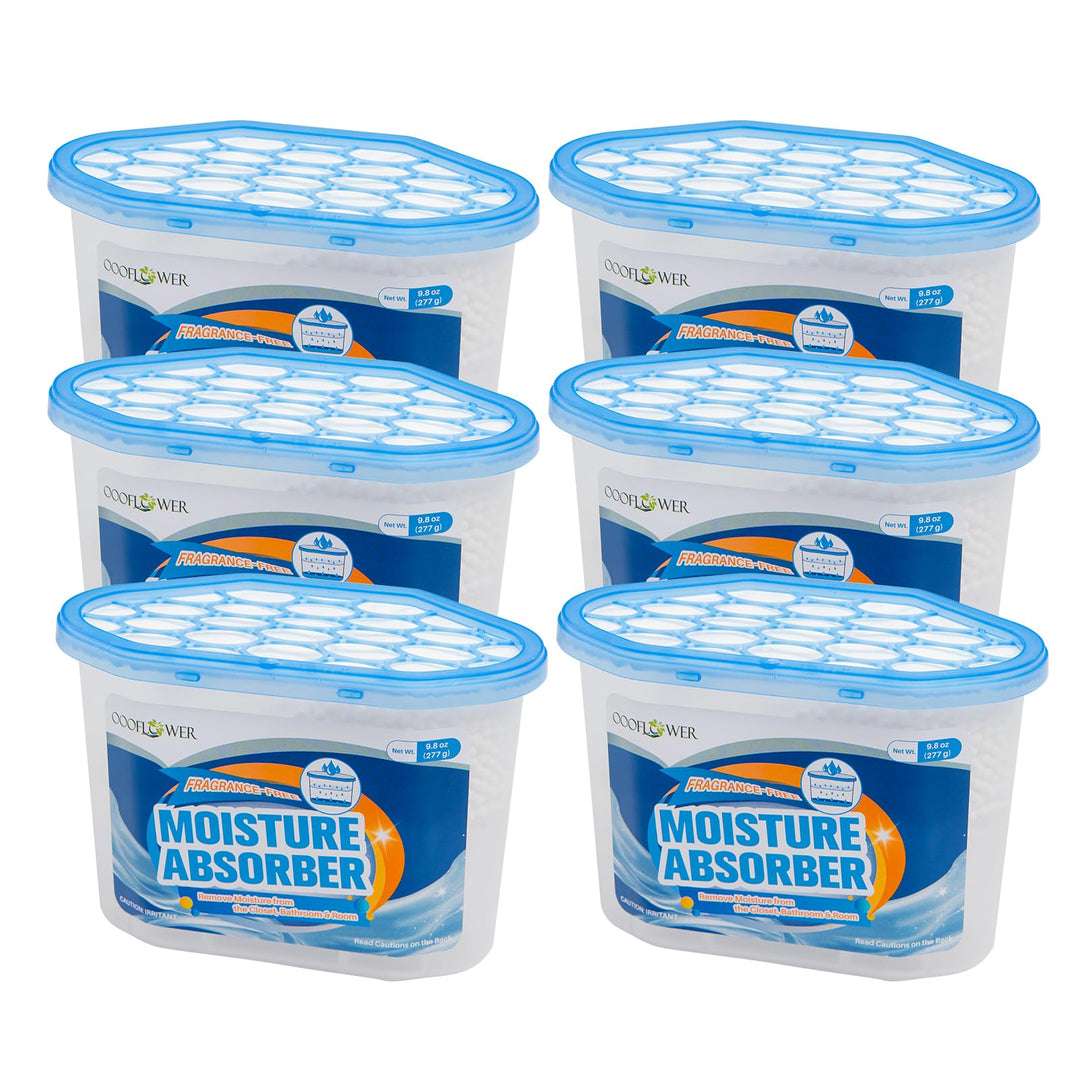 Feuchtigkeitsabsorber 6er-Pack, Schnell wirkender Luftentfeuchter mit auslaufsicherem Design, Langan