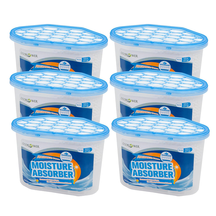 Feuchtigkeitsabsorber 6er-Pack, Schnell wirkender Luftentfeuchter mit auslaufsicherem Design, Langan