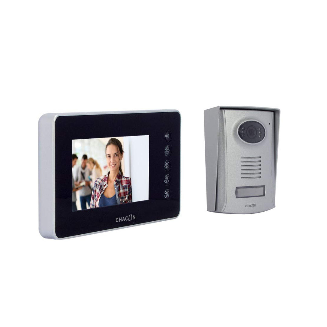 Kabelgebundenes Videotelefon mit 4,3 Zoll Display – Schwarz