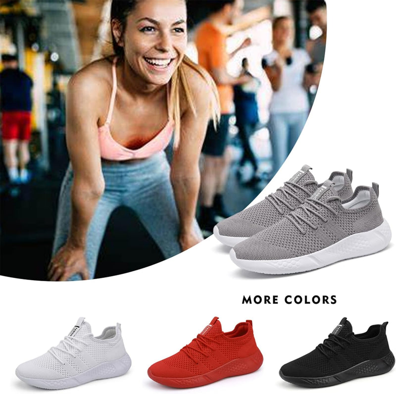 BUBUDENG Damen Sneakers Turnschuhe Sportschuhe Freizeitschuhe Atmungsaktiv Laufschuhe Strassenlaufsc