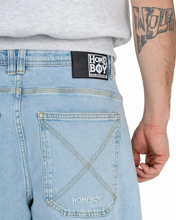 Homeboy Unisex Hose X-tra Monster Denim 25W / 28L Moon, 25W / 28L Moon