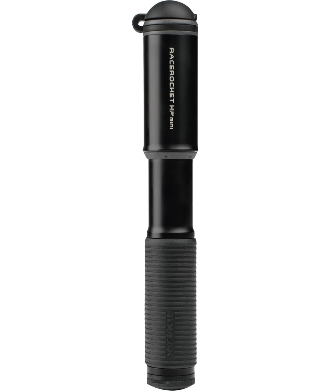 Topeak Race Rocket HP Mini Luftpumpe 11 bar aus Zylinder und Gummi in der Farbe Schwarz, Gewicht: 77
