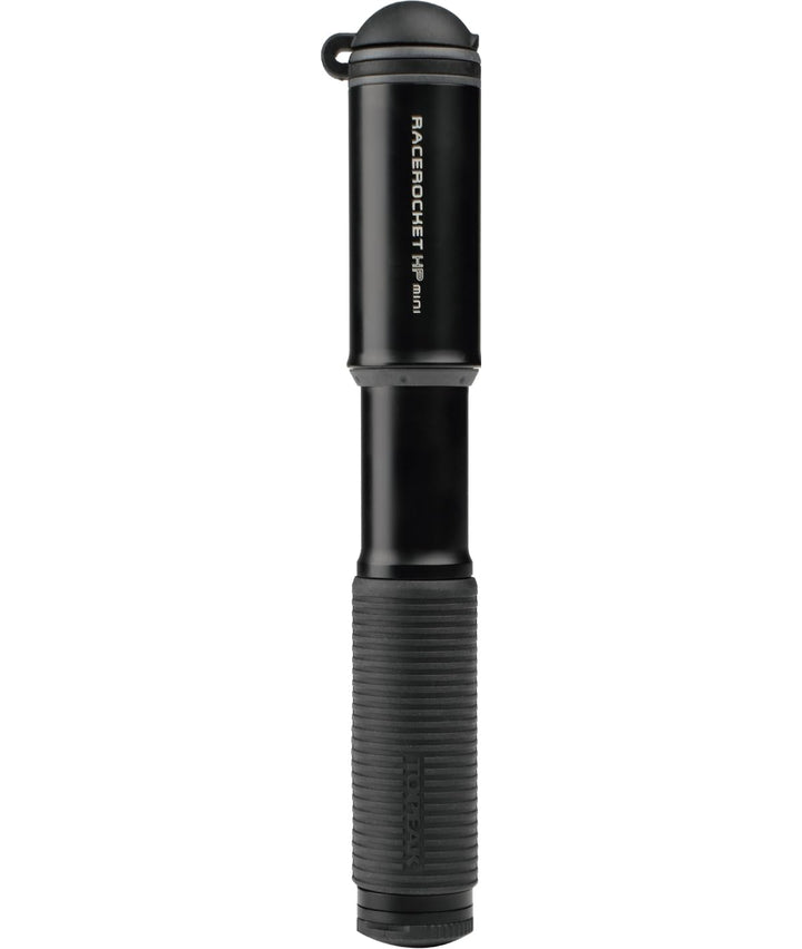 Topeak Race Rocket HP Mini Luftpumpe 11 bar aus Zylinder und Gummi in der Farbe Schwarz, Gewicht: 77