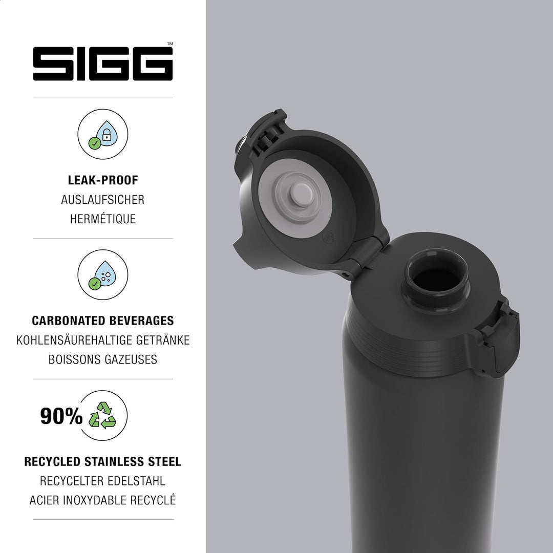 SIGG - Edelstahl Trinkflasche - Shield ONE - Für Kohlensäurehaltige Getränke Geeignet - Auslaufsiche