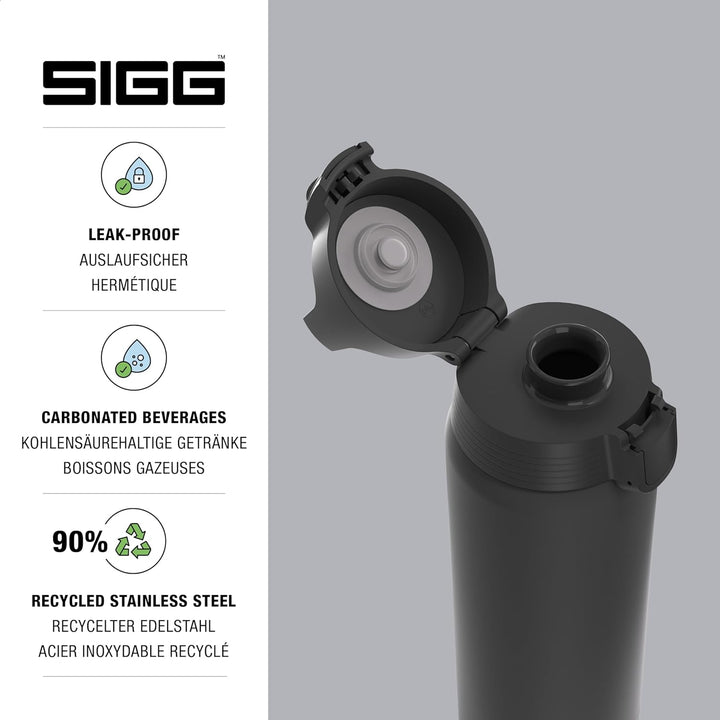 SIGG - Edelstahl Trinkflasche - Shield ONE - Für Kohlensäurehaltige Getränke Geeignet - Auslaufsiche