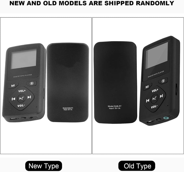 Elprico Tragbares Radio -Radio, DAB DAB+ Taschenradio mit LCD-Bildschirm, Bluetooth-MP3-Player mit K