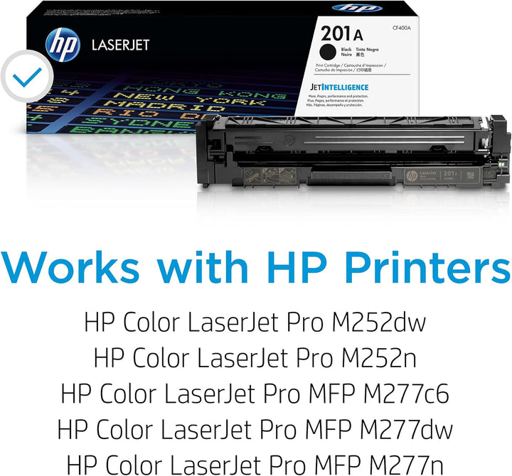 HP 201A (CF400A) Original Toner Schwarz für HP LaserJet Pro M252 Schwarz Standard Single, Schwarz St