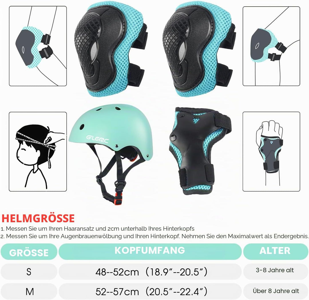 Glerc Kinder Fahrradhelm für Jungen und Mädchen von Kleinkind bis Jugend, Kinder Protektoren Schutza