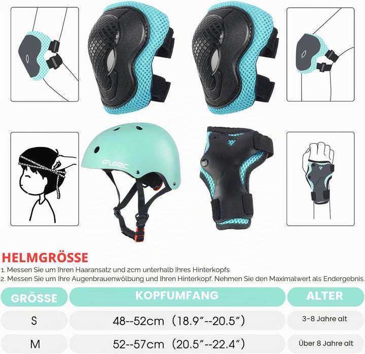 Glerc Kinder Fahrradhelm für Jungen und Mädchen von Kleinkind bis Jugend, Kinder Protektoren Schutza