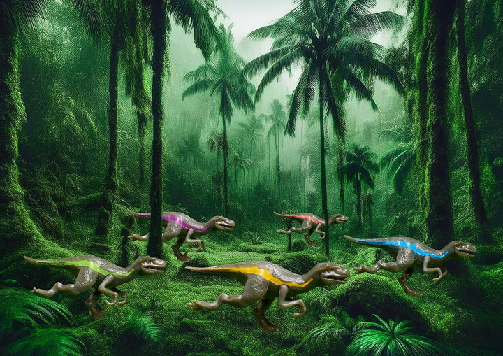 FlexiQ Raptor Race - Gesellschaftsspiele ab 7 Jahren | Spiele für 2 Personen | Reisespiele Erwachsen