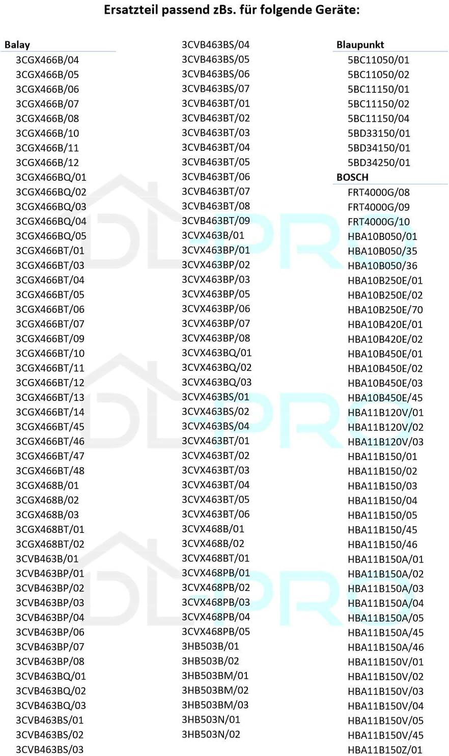 DL-pro Backofendichtung 450x340mmTürdichtung Dichtung rundum 4Haken passend für Bosch Siemens 007540