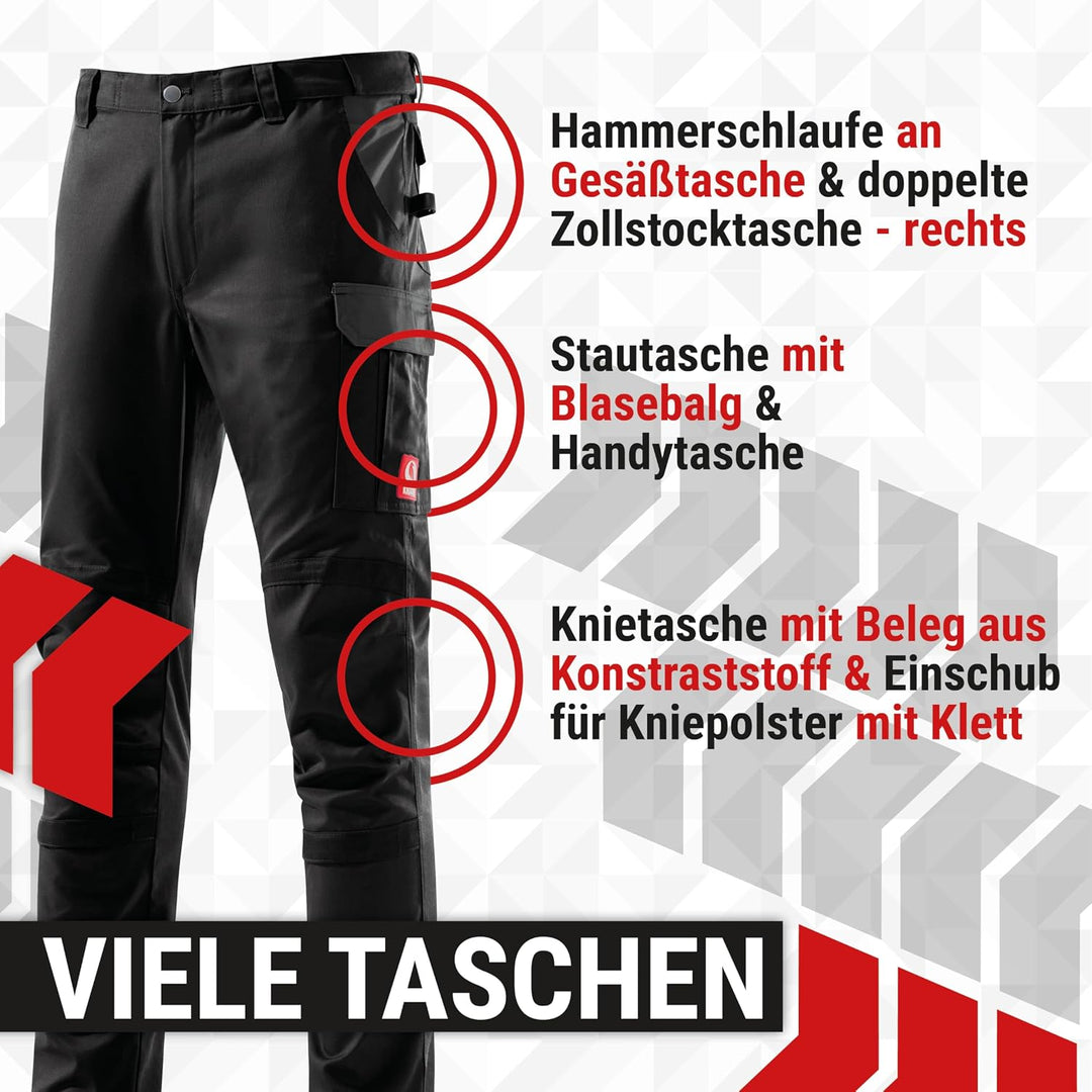 KRÄHE WORKWEAR Profession Pro Evo Bundhose I Arbeitshose I Made IN Europe I unser Allroundtalent mit