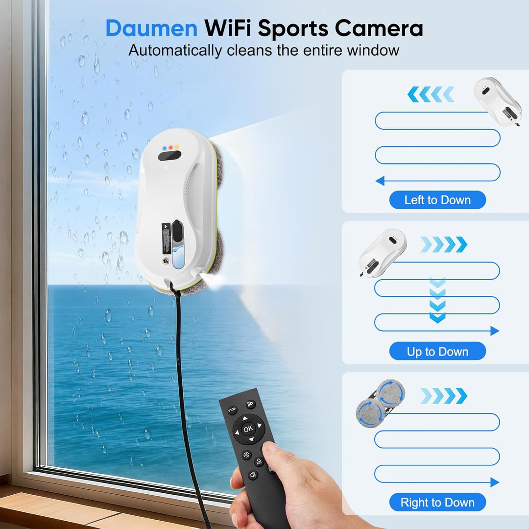 Fensterputzroboter Automatischer Fensterreinigungsroboter Fensterroboter Mit Wasserstrahl,Automatisc