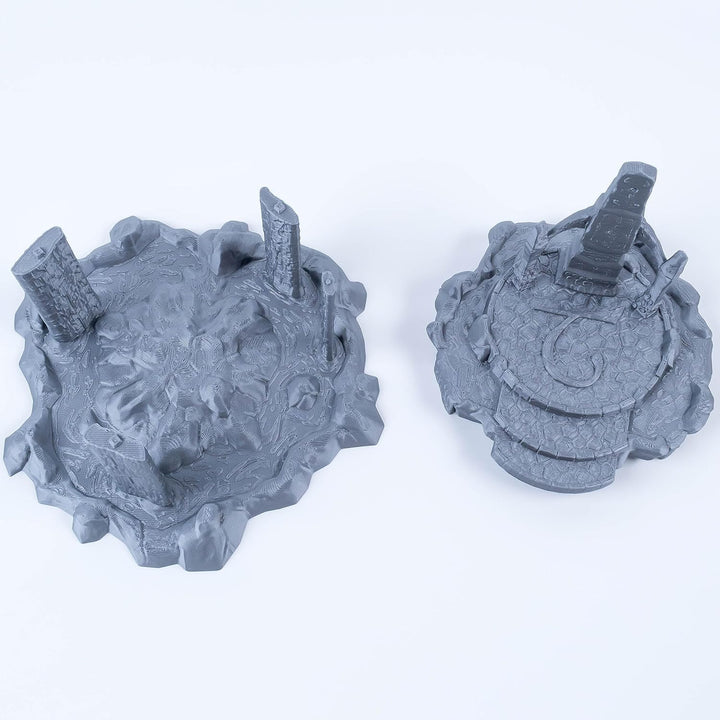 3D Vikings Elfenreich - Schwebende Insel mit Ritualaltar, Massstab 28/32mm