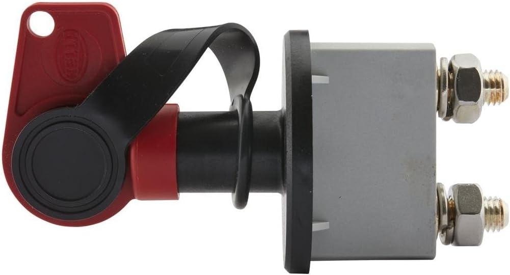 HELLA - Hauptschalter, Batterie - Drehbetätigung - 24V - Anschlussanzahl: 2 - geschraubt - rund - 6E