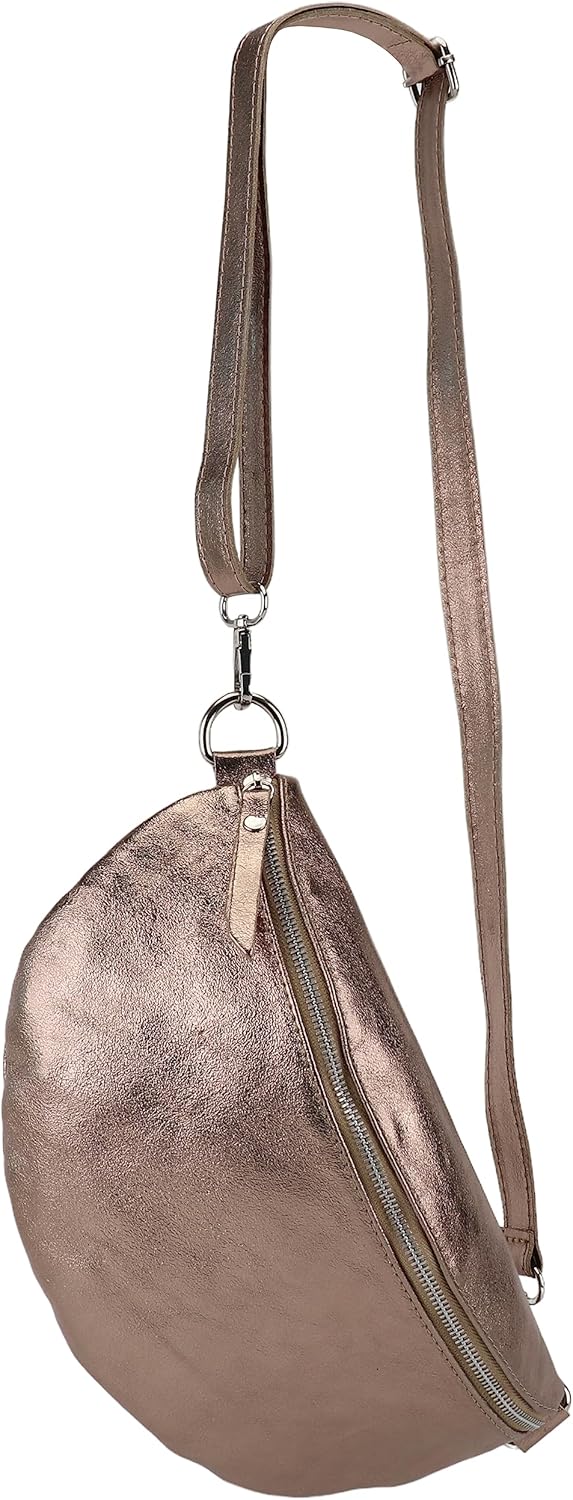 SH Leder ® echt Leder Hüfttasche Damen Herren Unisex Gürteltasche für Festival Reise Bauchtasche gro