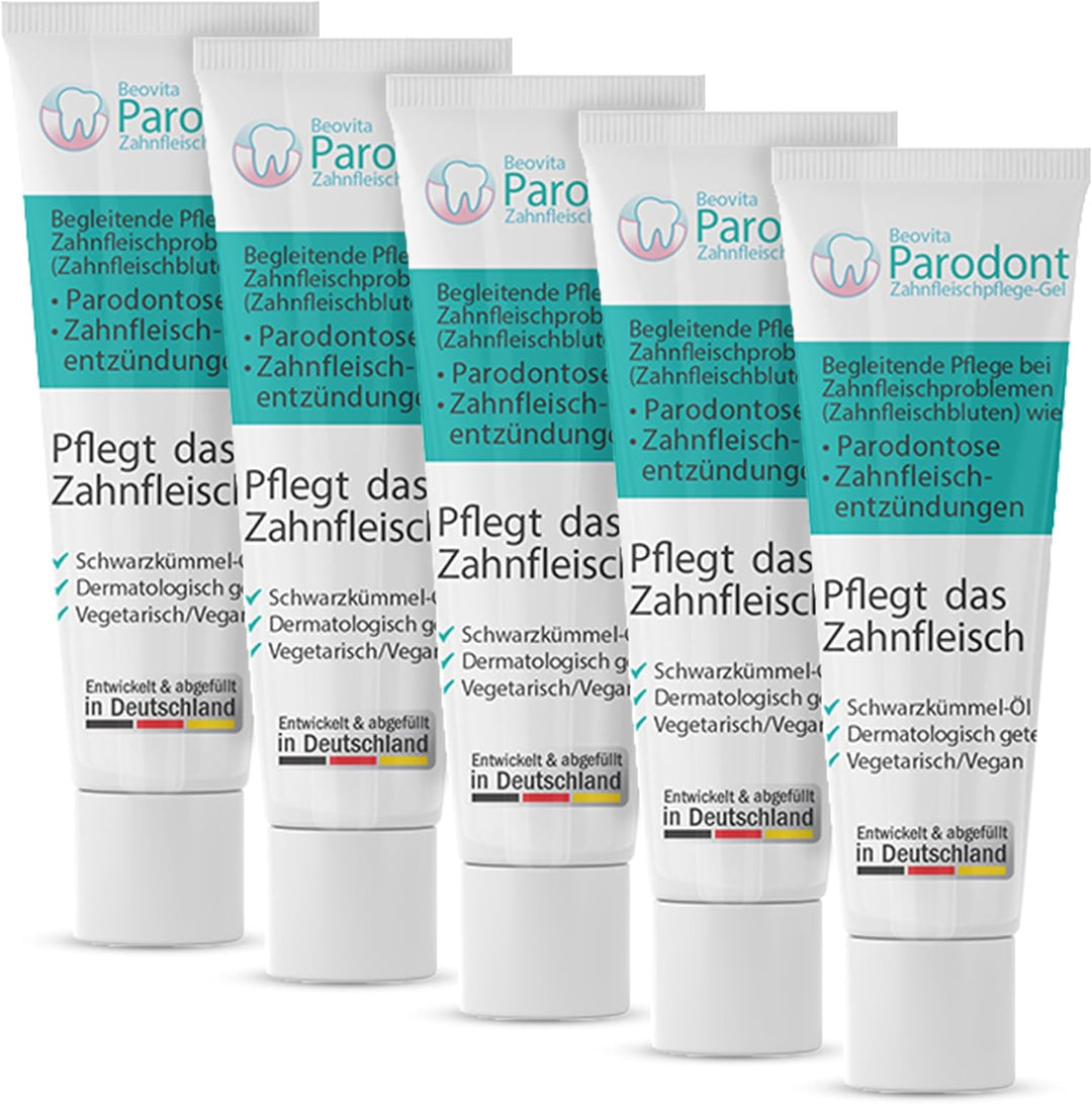 Beovita Parodont Zahnfleischpflege Gel 5er-Set (5 x 10 ml)