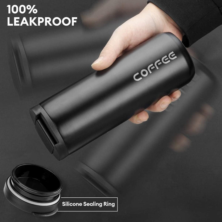 lalafancy Thermobecher 350ml/500ml Kaffeebecher-to-go, Isolierbecher Edelstahl Travel Mug Wiederverw