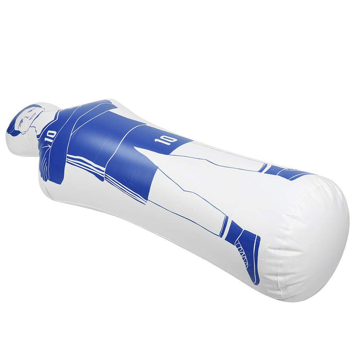 Aufblasbarer Fussball-Dummy, Fussball-Training, 40 x 160 cm, 1 Stück, 100 kg Tragfähigkeit, Blue