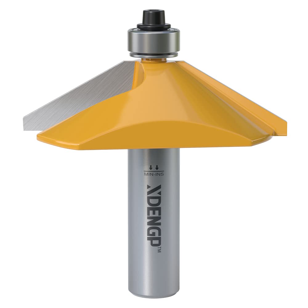 XDENGP 60 Grad Fasenfräser 1/2 Zoll Schaft 60 Degree - 1/2" Shank 1,27 cm Schaft, 1/2 Shank 60° – 9/