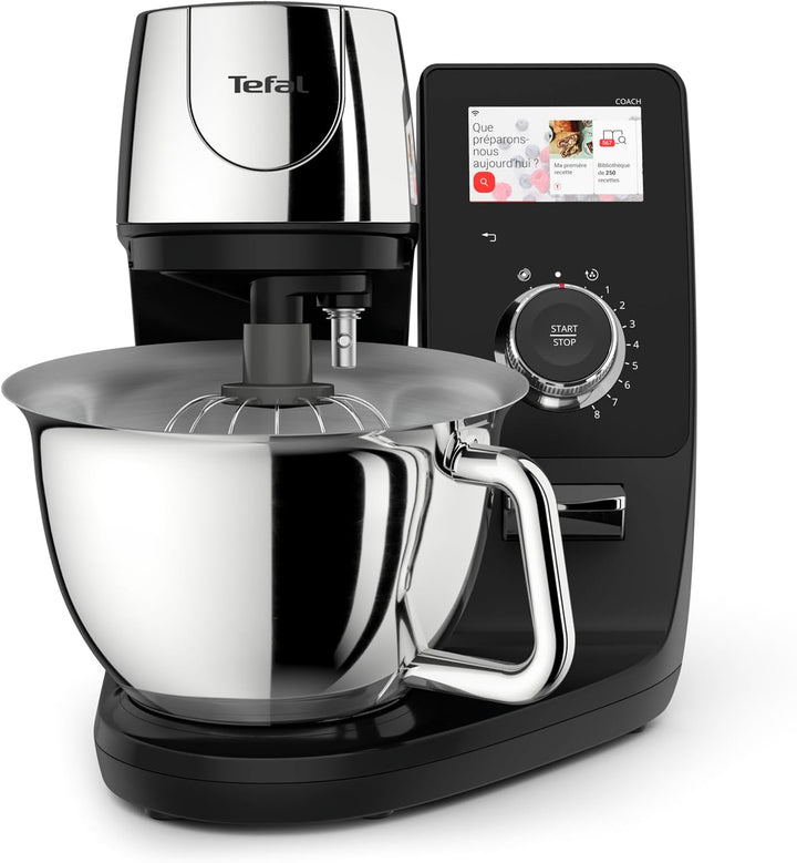 Tefal I-Coach Touch Küchenmaschine, 1200 W, 21 Auto-Programme, inkl. Back-Zubehör und App, intuitive