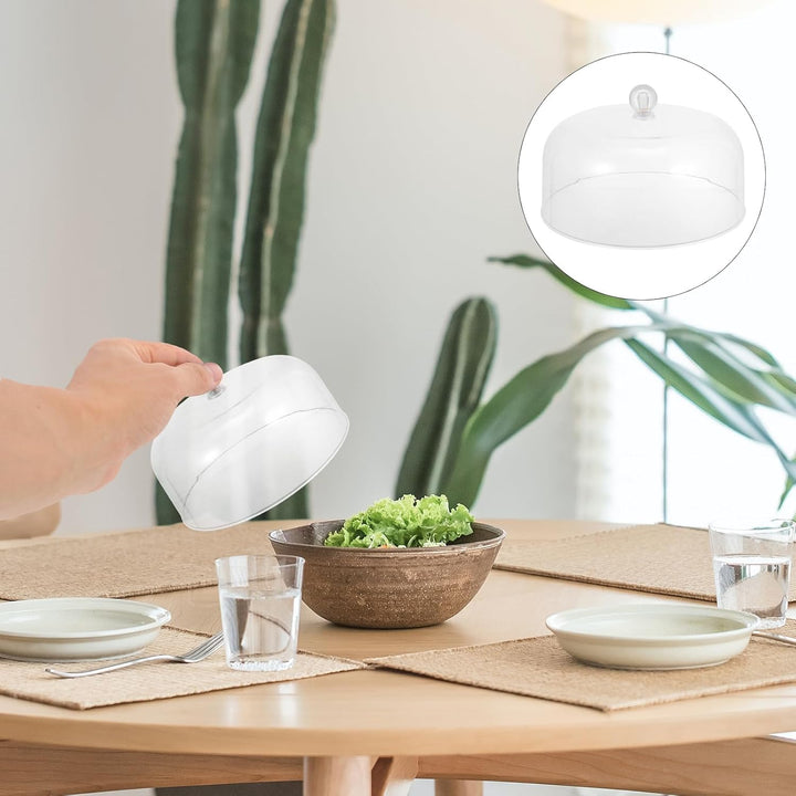 HEMOTON Transparente Lebensmittelabdeckung 6.7 Zoll Acryl Tortenglocke Staubdichte Kuchenhaube Prakt