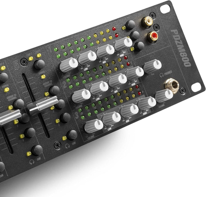 Power Dynamics PDZM800 Audio Mischpult 3-Zonen Mixer für Lautsprecher Installationen - DSP, 5 Input