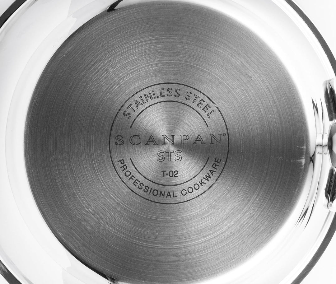 SCANPAN STS Edelstahl-Pfannen Set 20+28 cm | Multifunktionale Pfannen Induction mit Aluminiumkern, S