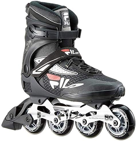 FILA Herren Legacy Pro 80 Inline Skate 6.5 schwarz/silber/rot, 6.5 schwarz/silber/rot