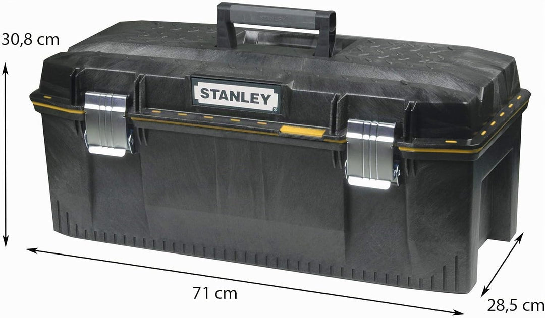 Stanley FatMax Werkzeugbox (71 x 31 x 29 cm, spritzwassergeschützer Koffer, robuste nicht-rostende M