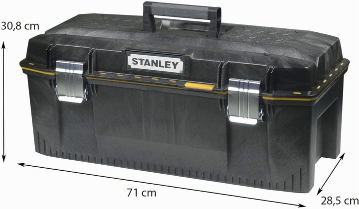 Stanley FatMax Werkzeugbox (71 x 31 x 29 cm, spritzwassergeschützer Koffer, robuste nicht-rostende M