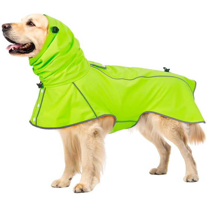Hunderegenmantel - Wasserdichter Regenjacke für Hunde, Einstellbare Regenmantel für Mittlere, Grosse