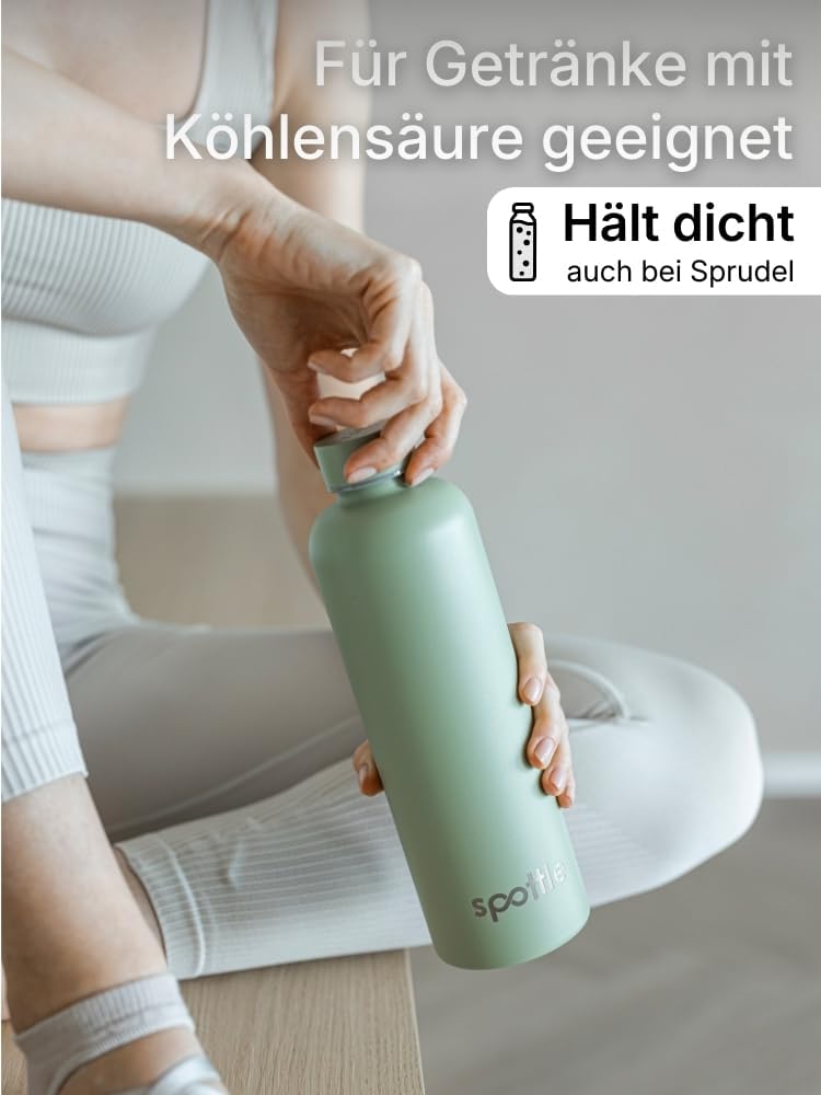 spottle Edelstahl Trinkflasche 500 ml – Thermosflasche aus Metall, doppelwandig, vakuumisoliert, Koh