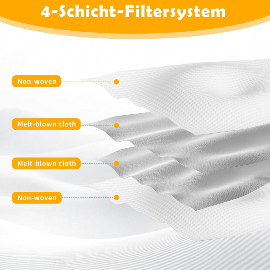 14 Stück Staubbeutel, kompatibel mit Dreame L10/L10s/L20/X20/X30/X40/X50/L40/L50 Ultra, Mova P10/E30