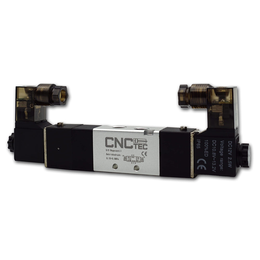 Pneumatik Magnet- Wegeventil 5/3 Wegeventil 1/8" 24 Volt DC (5/3 Wege 1/8" 24 Volt DC) 5/3 Wege 1/8