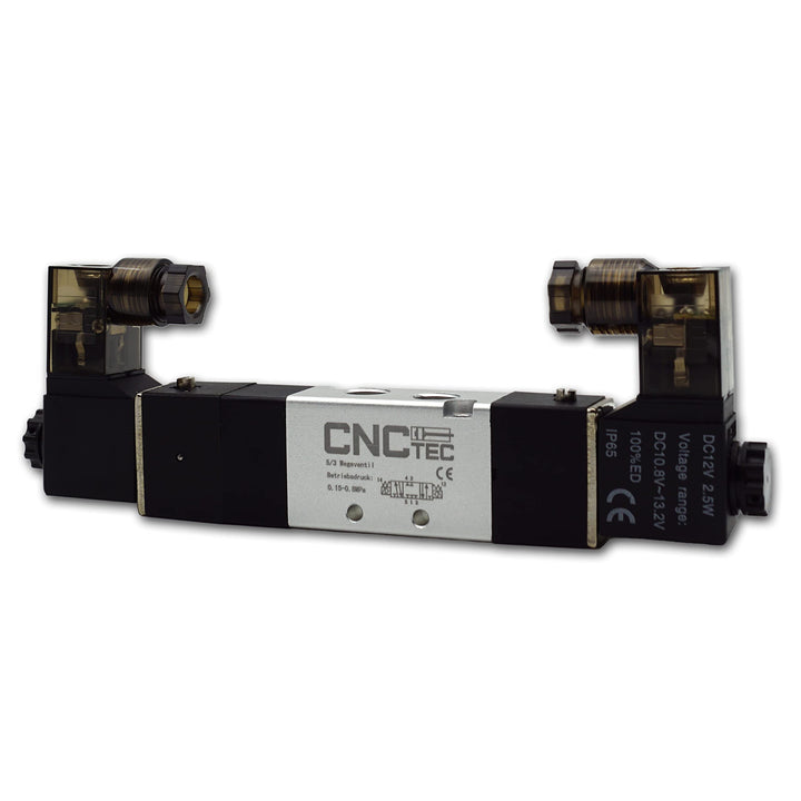 Pneumatik Magnet- Wegeventil 5/3 Wegeventil 1/8" 24 Volt DC (5/3 Wege 1/8" 24 Volt DC) 5/3 Wege 1/8